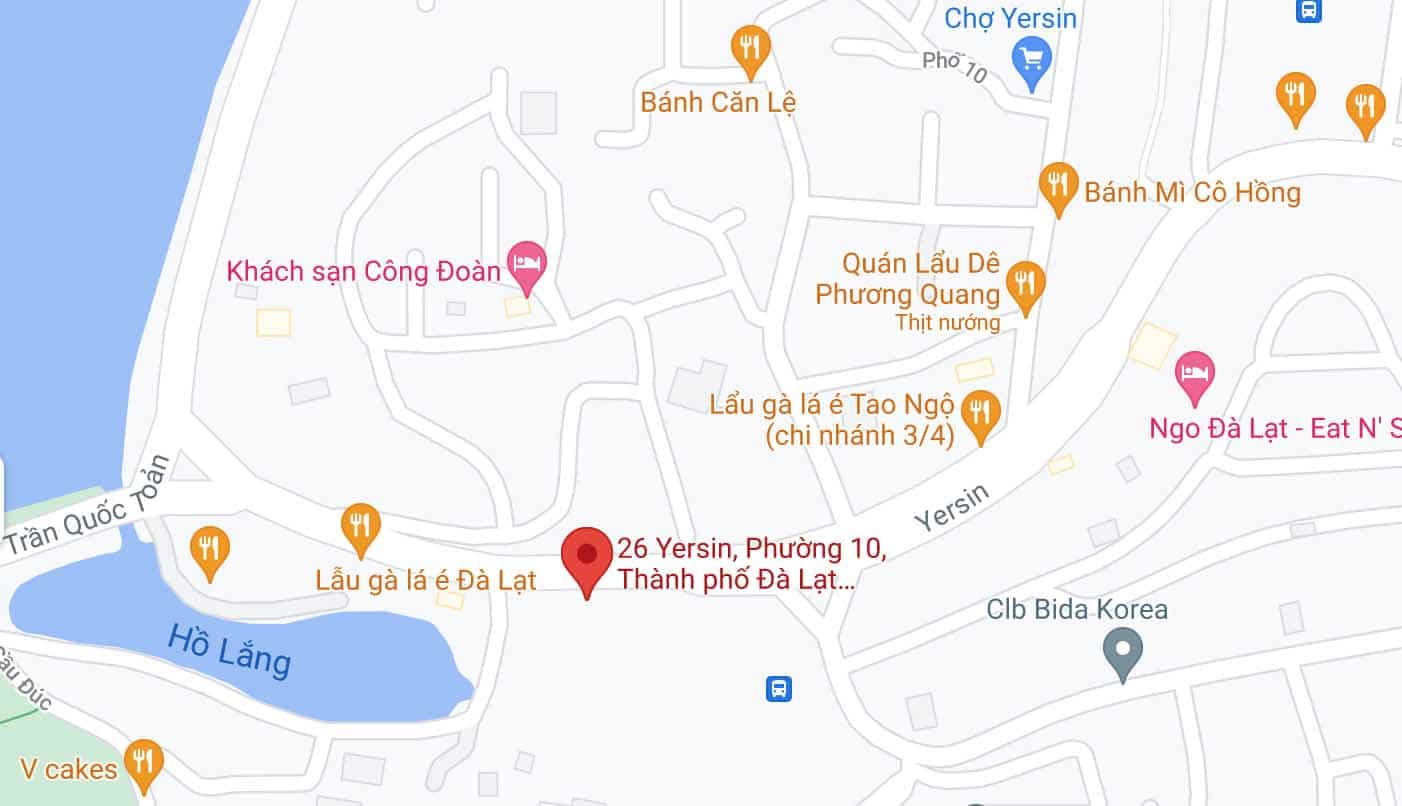 Địa chỉ The Lost Cafe: 26B Yersin, phường 10, Đà Lạt Địa chỉ The Lost Cafe: 26B Yersin, phường 10, Đà Lạt