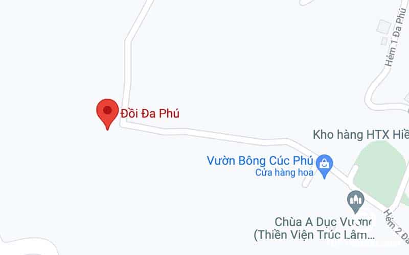 Địa chỉ Đồi Đa Phú Đà Lạt. Ảnh: Google maps