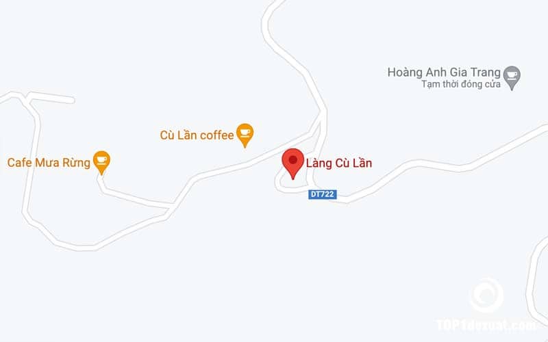 Địa chỉ Làng Cù Lần: Thôn Suối Cạn, xã Lát, Lạc Dương. Ảnh: Google maps