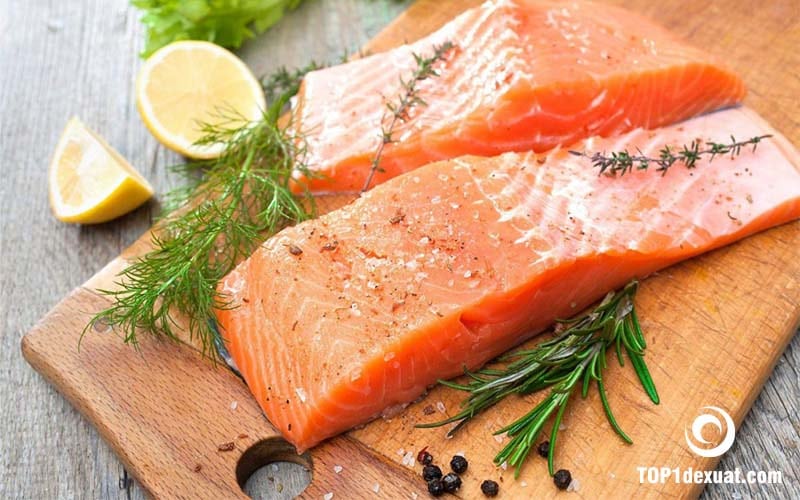 Giá trị dinh dưỡng của thịt cá hồi trong gym là gì? Ảnh: Google tìm kiếm