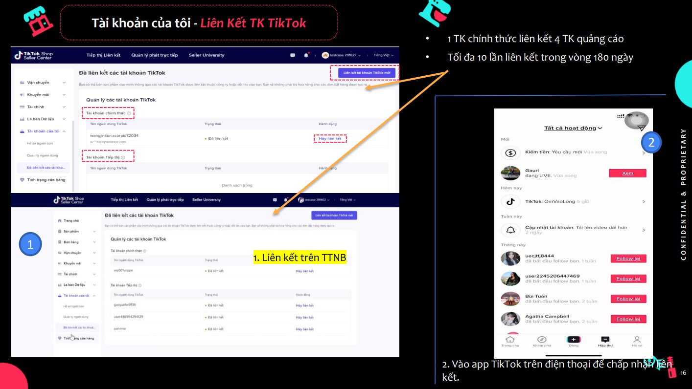 Cách gắn link sản phẩm vào video TikTok và Livestream TikTok. Ảnh: Seeu Solutions Agency