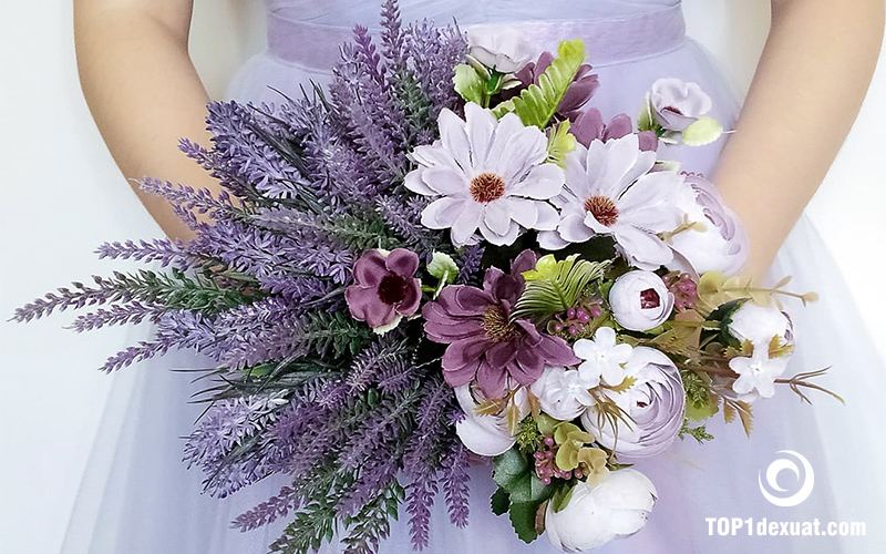 #1 Hướng dẫn cách bó hoa cưới lavender cầm tay cho cô dâu
