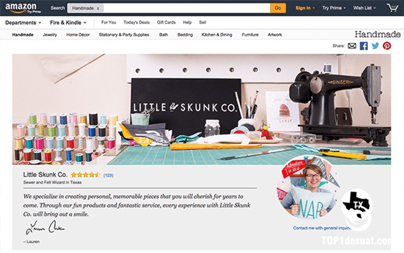 Cách đăng ký bán hàng handmade trên Amazon