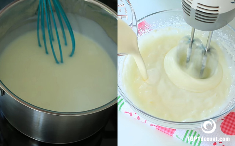 Làm pudding vanilla