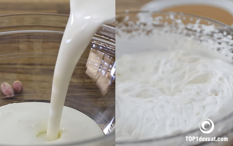 Cách chế biến Kem bơ đậu phộng