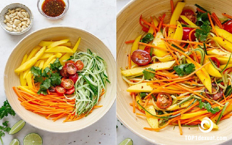 Cách chế biến Salad lạc xoài Thái Lan kiểu mới