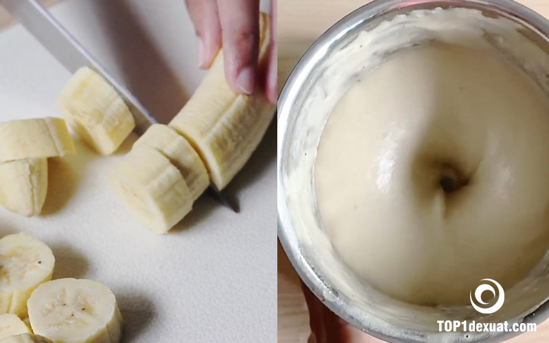 Cách chế biến Kem bơ đậu phộng và chuối