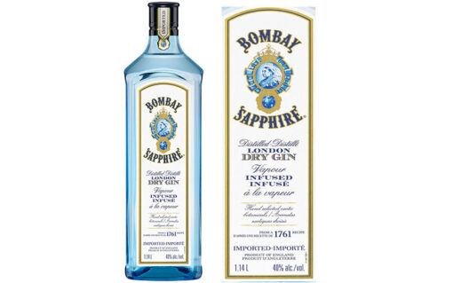 Rượu Gin Bombay Saphiare London Dry 1L