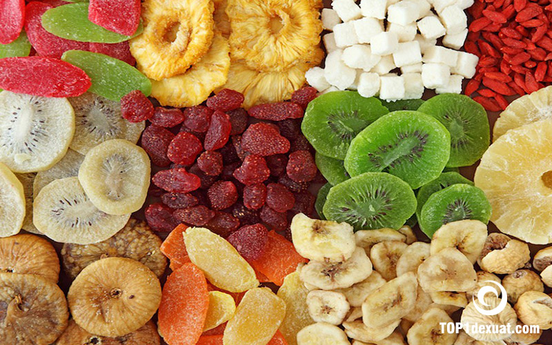 Hàm lượng dinh dưỡng trong trái cây sấy dẻo