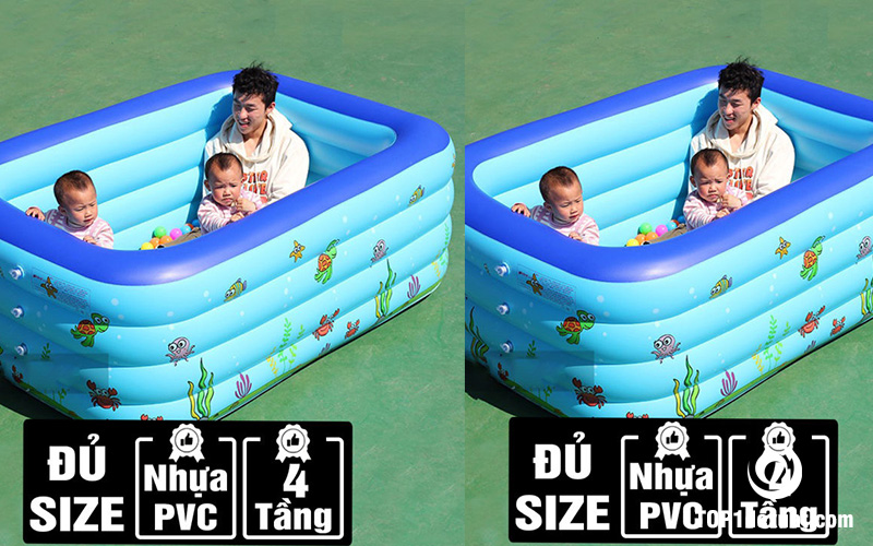 lợi ích của bể bơi 4 tầng cho bé