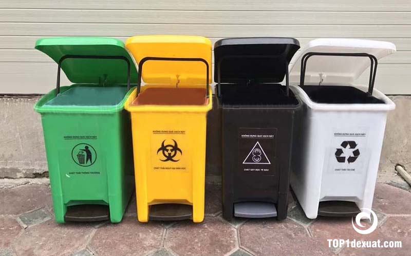 Phân loại rác thải y tế theo màu