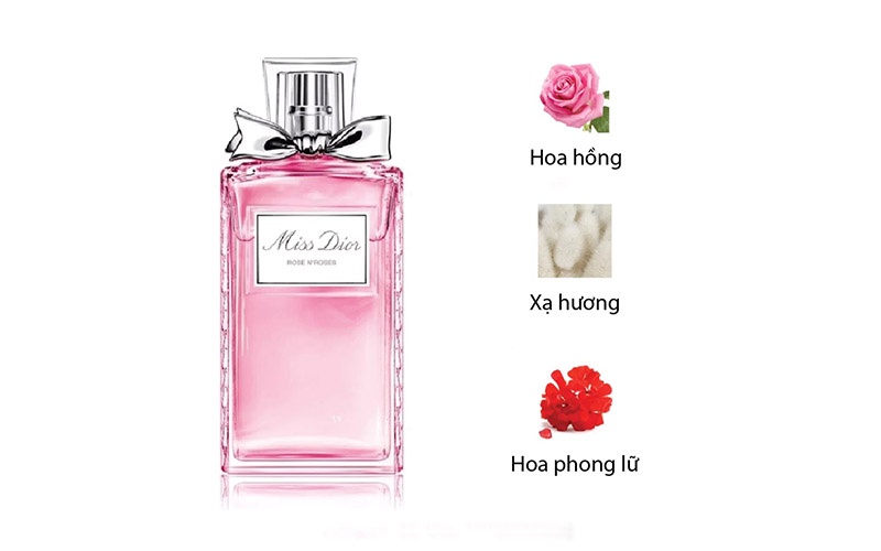 Mùi hương nước hoa Nữ Dior Miss Dior Rose N’roses