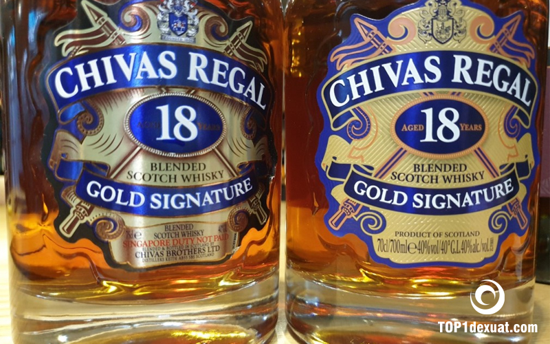 phân biệt rượu Chivas 18 thật giả