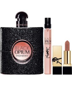 Set Nước Hoa Nữ YSL Black Opium Eau De Parfum 3 Món