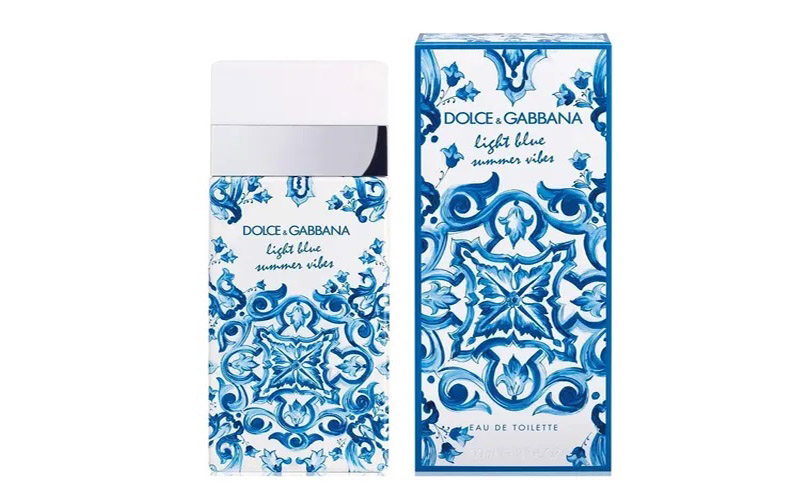 Thiết kế chai nước hoa nữ Dolce Gabbana Light Blue Summer Vibes EDT