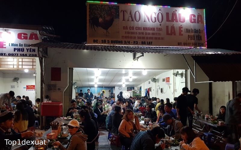 Lẩu gà lá é Tao Ngộ — Món lẩu gà ấm bụng, đặc sản được yêu thích. Ảnh: Google tìm kiếm nhà hàng lẩu đà lạt