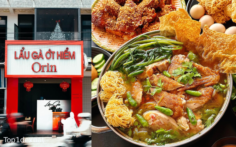 Lẩu Gà Ớt Hiểm ORIN quán lẩu gà ớt hiểm đà lạt view đẹp