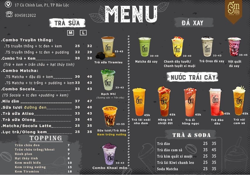 quán trà sữa đường trần khánh dư Đà Lạt